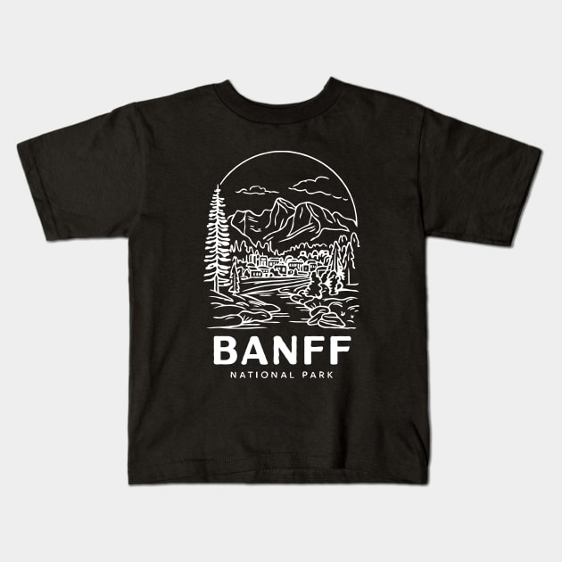 Banff National Park. Canmore Kids T-Shirt by Chrislkf